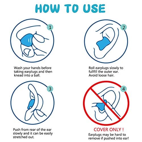8 Pairs Reusable Silicone Ear Plugs, Silicone Earplugs, for Sleeping Soft Reusable Moldable Noise Cancelling Earplug for Snoring, Perfect for Light Sleeper — view 4