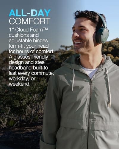 JLab JBuds LUX ANC Headphones - Over Ear Bluetooth with Mic, Sage — view 5