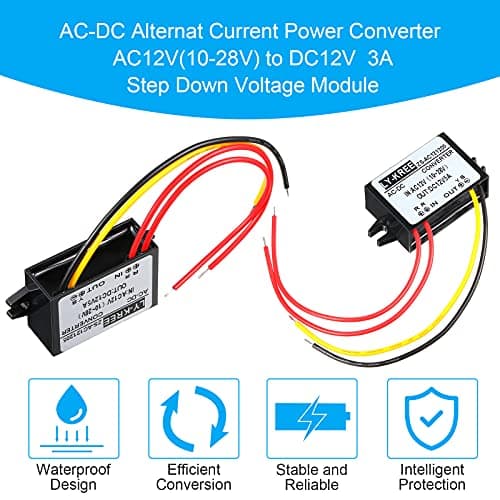 Fiada AC to DC 12V 5A Converter, Waterproof Regulator 10-28V Input — view 6