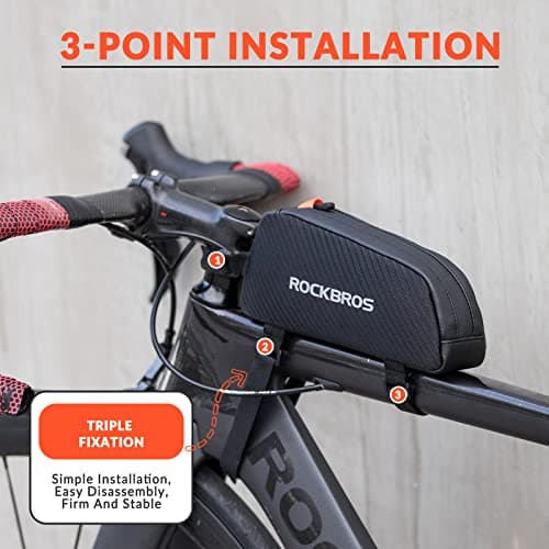 ROCKBROS Bike Frame Bag Bicycle Pouch Top Tube Bag — view 4