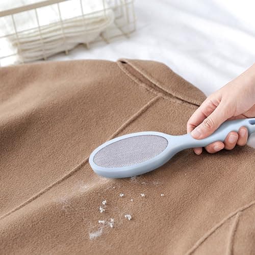 3 Pcs Clothes Brush Fluff Remover, Lint Brushes, Portable Double Sided Clothes Brush for Pet Hair Removal, Fabric Cleaner Brushes for Coats Upholstery Furniture Home Travel Lint Remover Tool — view 5
