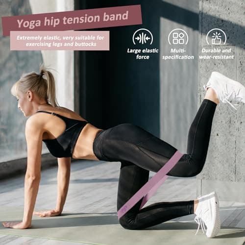 Resistance Bands Non-Slip Fabric Booty Bands 3 Strength Levels for Glutes Hips Legs Yoga Pilates Fitness Workout Men Women — view 6