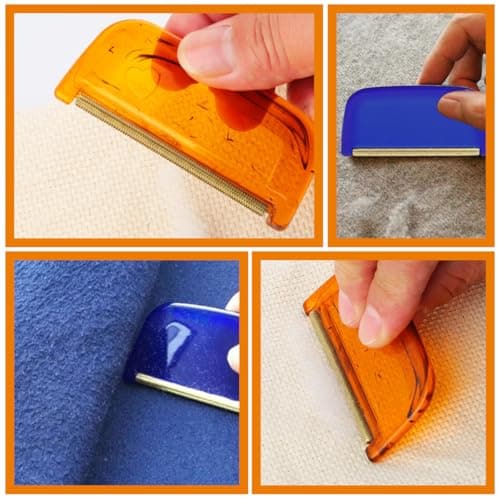CONGARTENO Sweater and Manual Lint Remover 4pcs Set, Fabric Pill Remover for Clothes, Portable Clothing Fuzz for Sweaters, Wool Coats, and Cashmere, Suitable for Home and Travel Use — view 5
