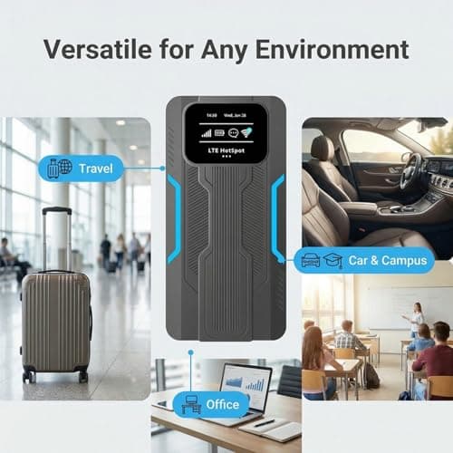 Haofy Portable 4G LTE Mobile Hotspot Router 300Mbps 10000mAh — view 6