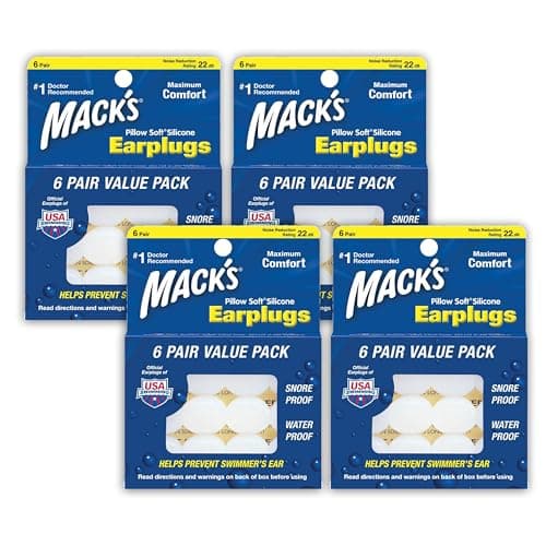 Mack's Pillow Soft Silicone Earplugs (4 Pack)