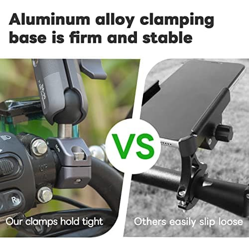 FANAUE Handlebar Mount Clamp Compatible with RAM Mount B Size Dual Insert Bottom Arm (CC-05 Handlebar Mount) — view 5