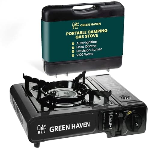 Green Haven Camping Stove | Portable Gas Camping Cooker - EN417 Carry Case