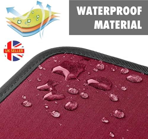 MOIRENTO Passport Holder Wallet - Waterproof A5 Size - RFID Blocking Travel Wallet - Holds 2 Passports, Cash & Cards - Ticket Slot, Coin Pocket, Zipper Closure - Red, Burgundy - Ideal for Men & Women — view 6