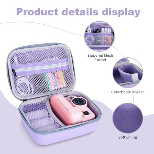 Riosin Kids Camera Instant Print Case,for TIATUA/ASTGMI/Himont-Purple — view 4