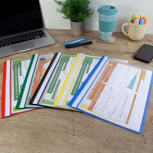 Hamelin A4 Red Polypropylene Project Folders, Pack of 25 - Durable, Lightweight, and Vibrant — view 3