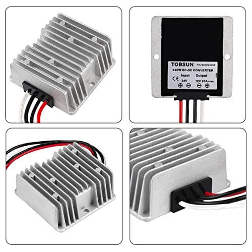 HOMELYLIFE DC Voltage Regulator DC 24V Step Down to 12V 20A 240W Buck Converter Reducer Power Converter Waterproof Module Transformer for Golf Cart — view 2