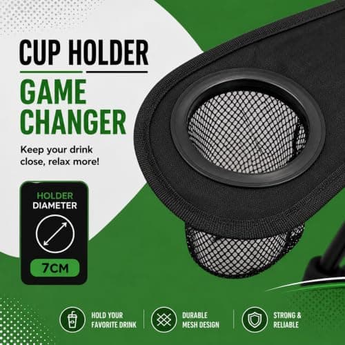 ALAYSTAR Folding Camping Chair Portable Outdoor Seat with Cup Holder — view 4
