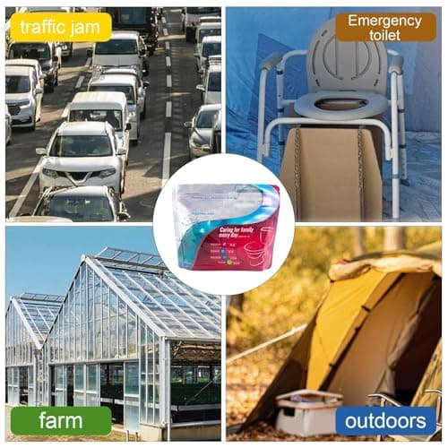 Portable Toilet Gel 30pcs Super Absorbent Powder Travel Commode Accessories — view 4