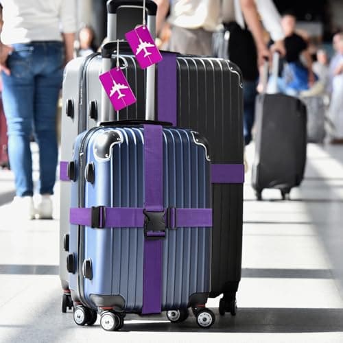 Luggage Straps, 8 Pcs Adjustable Suitcase Straps Belts, — view 6