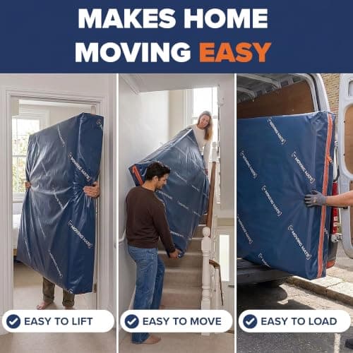 Single Mattress Storage Bag with Zip for Moving House, Heavy Duty, 3ft — view 4