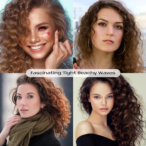 3 Barrels Mini Hair Waver for Short & Medium Hair, 13MM Curling Iron Curling Wand, 0.45lb Lightweight, Mini Size Hair Curler, Travel Friendly-Pink — view 5