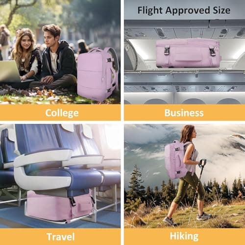 Taygeer Easyjet Cabin Bag 45x36x20 Underseat, Travel Backpack Women — view 6