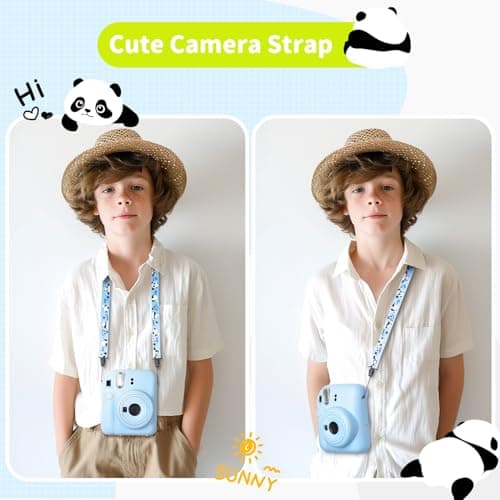 VOVMOEYA Camera Strap, Camera Lanyard Neck Strap, iPad Strap - Blue — view 3