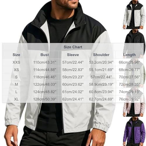 Waterproof Jacket for Men Uk Windbreaker Outdoor Raincoat Lightweight Breathable Coats Sun Protection Windproof Jackets Tops Quick Dry Running Walking Hiking Camping Cycling Travel Sports Army Green M — view 4