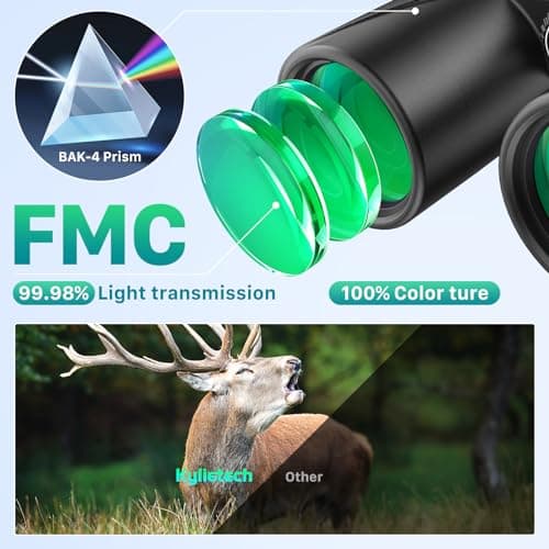 Kylietech High Power 12x42 Binoculars for Adults Fogproof & Waterproof — view 2