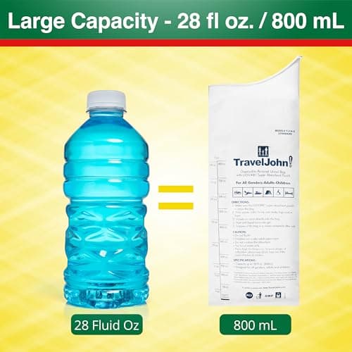 TravelJohn Unisex Disposable Urinal Pack of 6 — view 5
