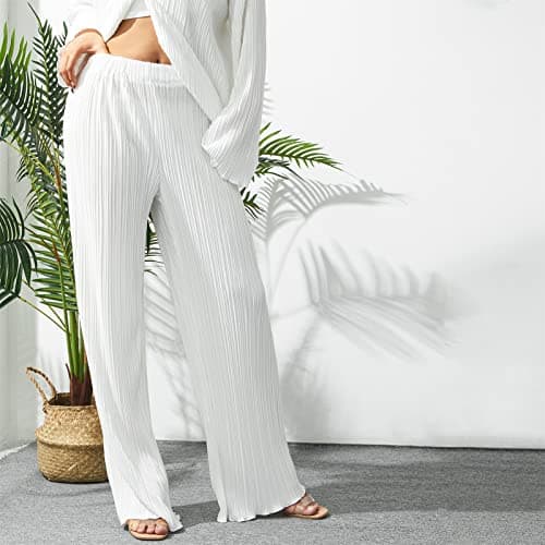 Geagodelia 2 Piece Summer Outfits Co Ord Sets for Women (White, M) — view 5