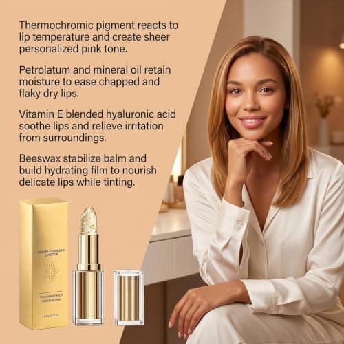 PH Lipstick, Colour Changing Lip Balm, Moisturising Lipstick — view 4