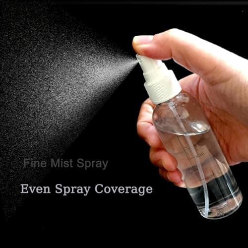 Spray Bottle 5 Pack Clear Travel Spray Bottles Empty – 3.4oz 100ML Fine Mist Refillable Liquid Container Leakproof Plastic Small Spray Bottle for Perfume, Toner, Alcohol, Skincare, Cleaning,Gardening — view 3