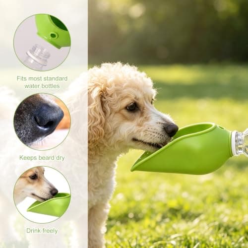 Dog Water Bottle Adapter, Silicone Pet Drink Bowl Accessory — view 4