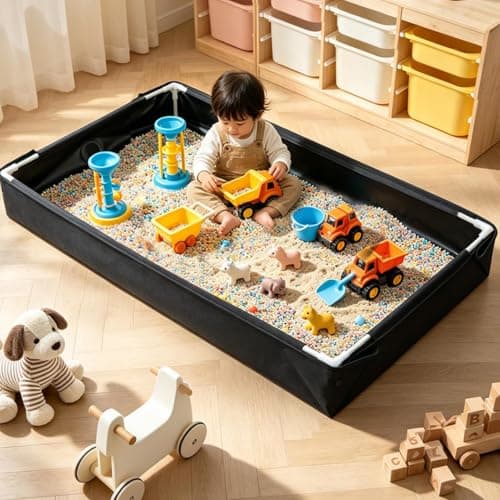 Outdoor Sand Box With Drain, Foldable Fishing Sand Pool For Kids — view 4