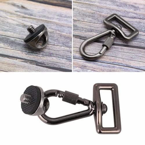 SIAOBIULYG Camera Shoulder Strap Hooks, Screw Set for Sling & Neck Straps — view 5