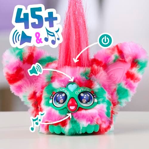 Hasbro Furby Furblets Pep-Mint Mini Plush Toy — view 4