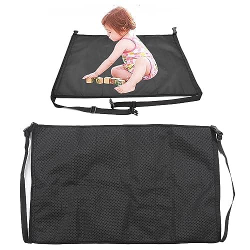 YYALYYON Toddler Airplane Bed for Travel, Aircraft Tripod Footrest, Breathable Soft Fabric, Silicone Anti-Slip Base, Folding Design, Storage Bag for Toys and Snacks, Kids in-Flight (S 22.5cm/8.86in — view 4