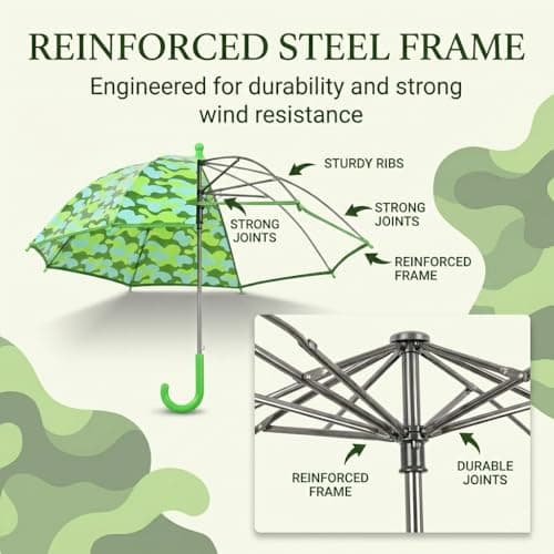A2Z Kids Girls Dome - Umbrella AZ20398 Camo — view 5