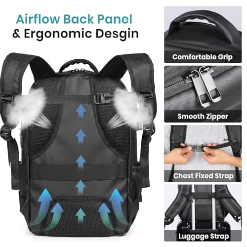 Tavoxda Vacuum Backpack Travel Bag with Pump, 40x30x20 Underseat Cabin Bag — view 5