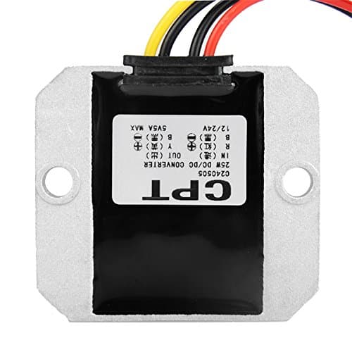 JenNiFer Dc-Dc 12V 24V To 5V 5A 25W Voltage Converter Step Down Buck Car Power Vehicle Power Supply
