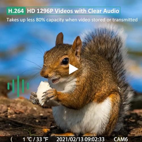 GardePro E6P Wildlife Camera WiFi Bluetooth, 48MP 1296p Trail Camera with 8000mAh Rechargeable Battery Pack, No-Glow Night Vision Motion Activated Garden Camera — view 5