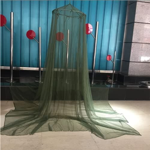 Moonlove Mosquito Net Bed Hanging Olive Army Green Military Mesh Net for Large Dome Canopy Round Lace for Punch Free Installation Bed Insect Fly Mosquito Protection Canopy for Travel Home Camping — view 2