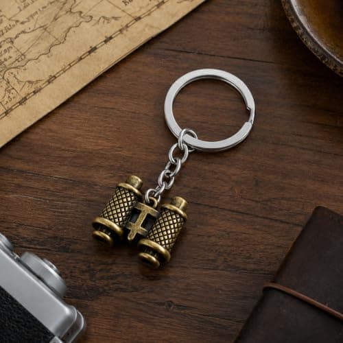 Gauelne Binoculars Keyring – Telescope Keychain Bag Charms for Women with Mini Binoculars Pendant, Tool Key Rings Charm Gifts for Travel Lovers, Friends, Famliy — view 4
