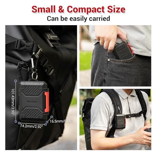 Kiorafoto Slim 18 Slots Memory Card Case for 8 SD 4TF 4 CFA 2 Nano SIM — view 5