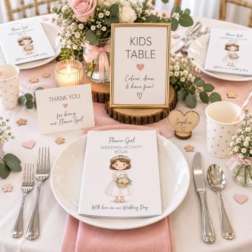 Hartscraft Flower Girl Activity Book for Kids – A5 Wedding Colouring Book with 24 Games, Puzzles, Mazes, Word Search, Drawing & Fun Wedding Activities — view 4