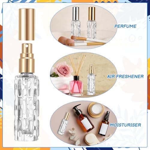 ViEinkaufen 10Pcs Travel Refillable Perfume Atomisers 10 ml Glass Bottles — view 4
