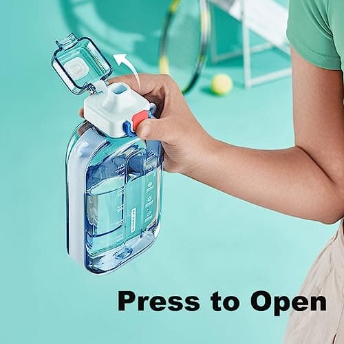DSYSC Sports Water Bottle 750ml, Leakproof Drinks Bottle, Gym Water Bottle, Waterbottle with Healthy Material for Travel Picnic Camping Hiking (Blue) — view 3