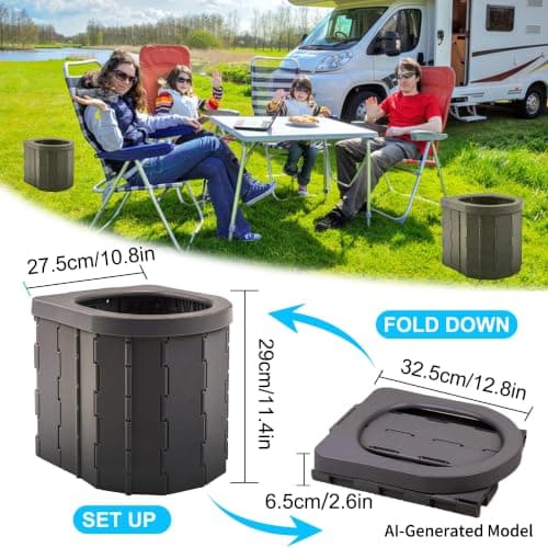 KINSPORY Portable Toilet, Camping Toilet, Camping WC — view 3