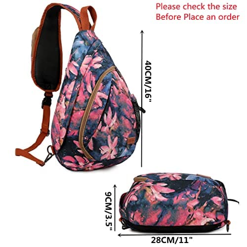 Baosha Sling backpack Crossbody Shoulder Chest Bag Travel Hiking Daypack for Women XB-04, Es, L, Unique — view 5