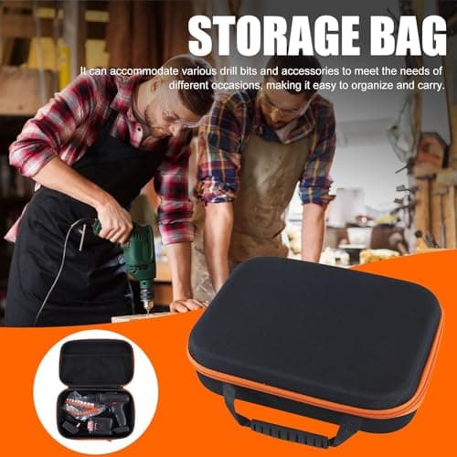 Tool Kit Box - Professional Grade Tool Storage Case, Small Tool Kit Box | Power Tool Carrying Case, Travel Friendly Tool Kit Suitcase with Zipper, Waterproof Power Tool Storage Case — view 3