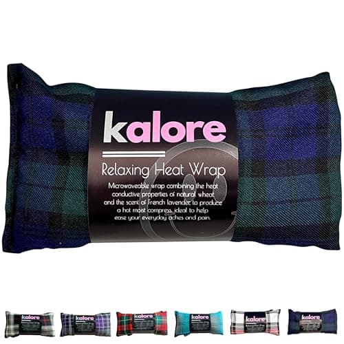Kalore microwavable Neck and Shoulder Wrap - Relaxing Lavender Heat bag - Tartan Cotton Fabric