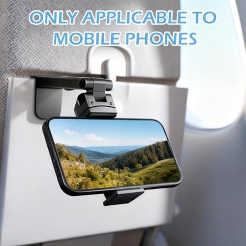 2pcs Airplane Phone Holder for Plane, 360° Rotatable Flight Phone Holder — view 2