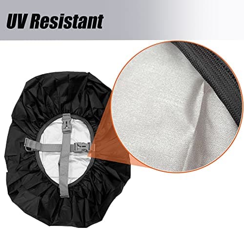 LICQIC Waterproof Rain Cover for Backpack, S (30-40L), Black — view 5