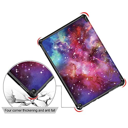 Slim Lightweight Stand Case for 10 inch Tablets, TOKILO Trifold Stand Hard Back Shell Smart Cover with Auto Wake/Sleep, Un Fit for LG10 Tablet, Galaxy — view 6